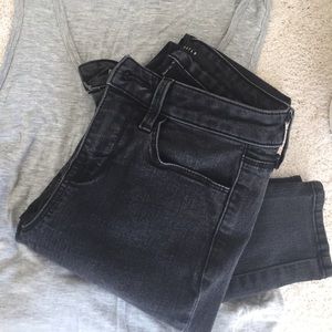 DSTLD High Waist Skinny Jeans Black Powerstretch